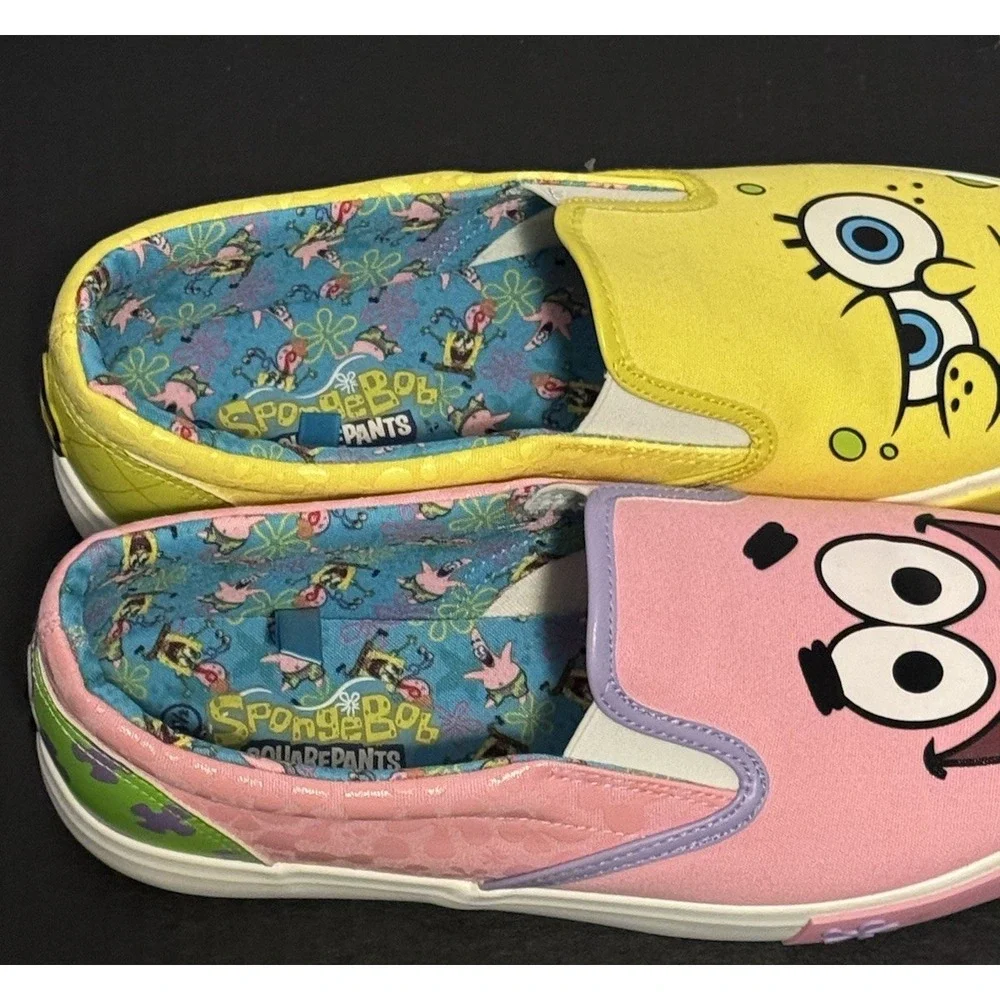 SpongeBob SquarePants & Patrick Slide Slip-on Shoes Ground Up Mens: 9.5 Wmns: 11